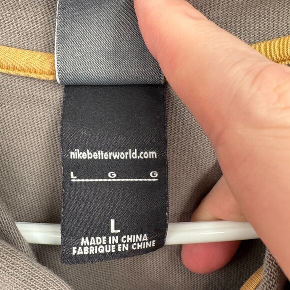 Nike Engineered Henley Hoodie Sweatshirt Men's Size‎ Large Gray - Picture 9 of 16